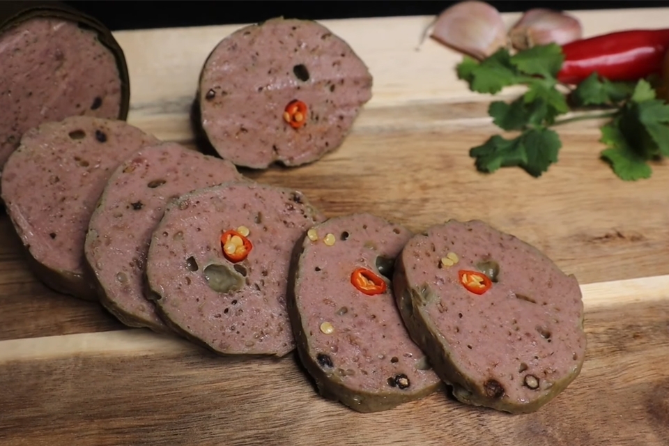 Chả bò sau khi hoàn thành