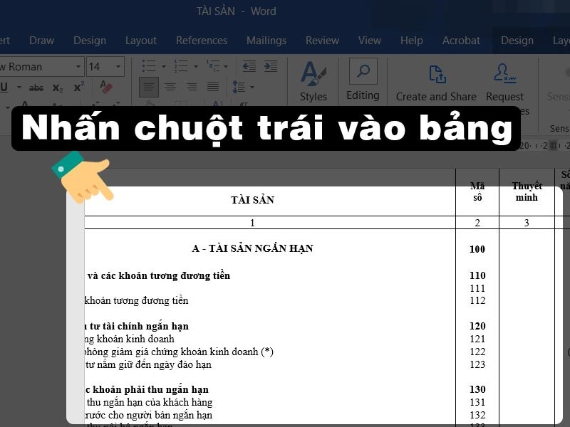 bảng trong word bị tràn lề 1