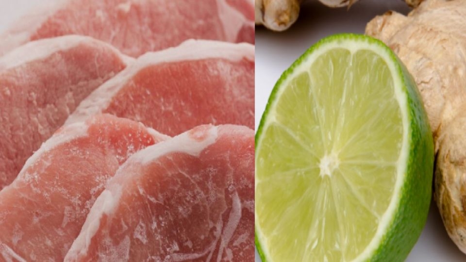 rã đông thịt bằng chanh