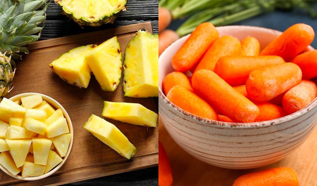 Cách làm nước ép dứa cà rốt giải nhiệt cơ thể hiệu quả ngày hè 2