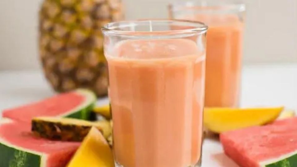 sinh tố dứa dưa hấu