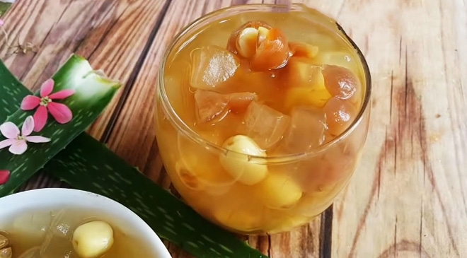 Cách nấu sâm bổ lượng hạt sen, nấm tuyết