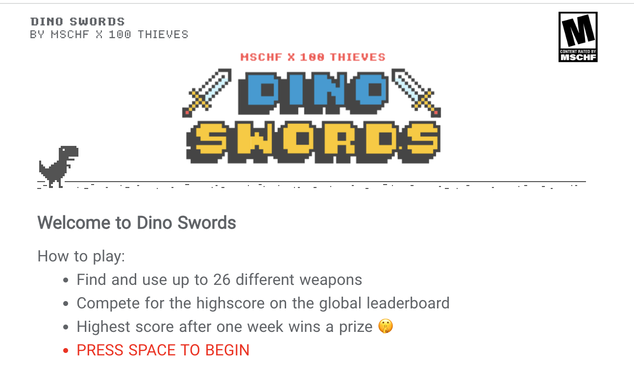 Dino Swords - Bản mod thú vị cho game khủng long chạy bộ
