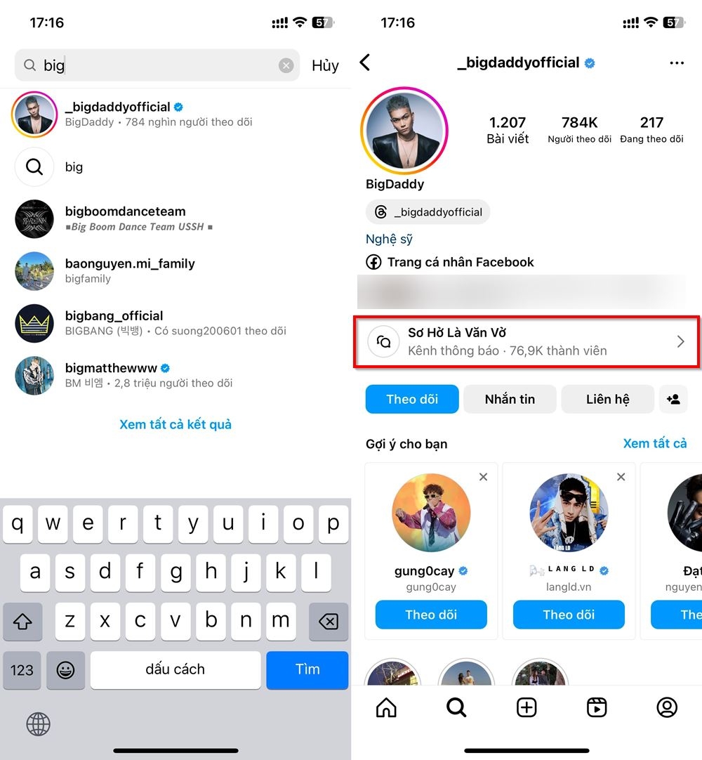 Cách tham gia kênh thông báo trên Instagram 1