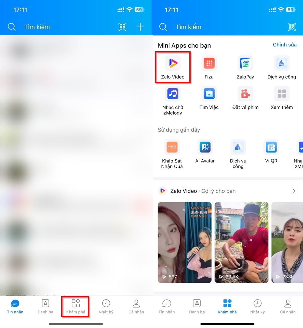 Cách xem tất cả kênh mà bạn đã theo dõi trên Zalo Video 1