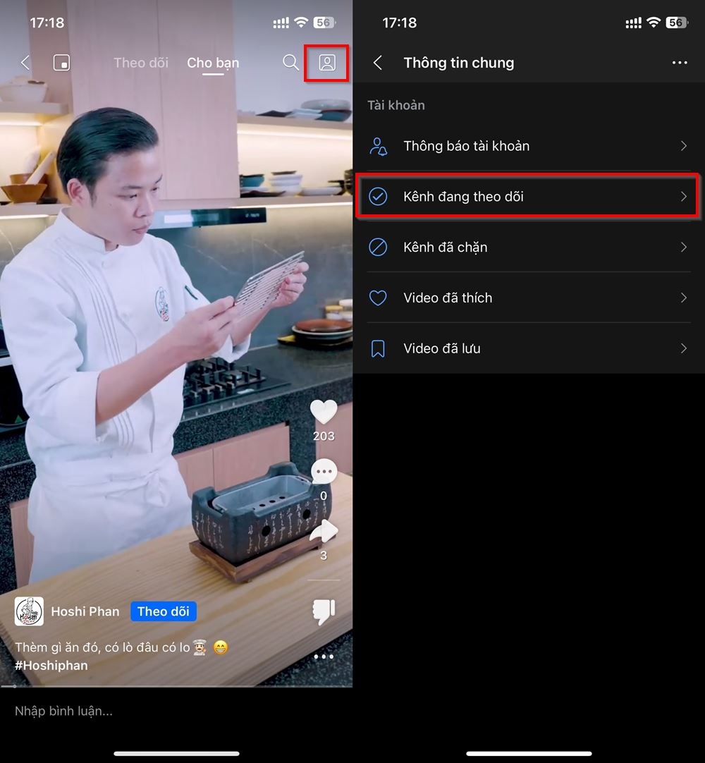 Cách xem tất cả kênh mà bạn đã theo dõi trên Zalo Video 2