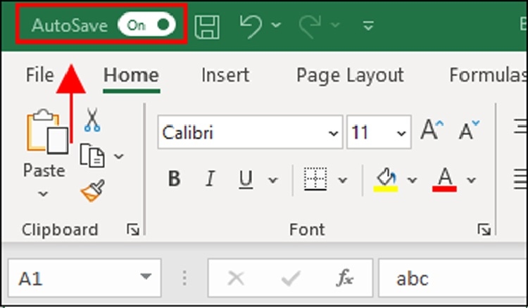 Bật On tại mục Auto Save