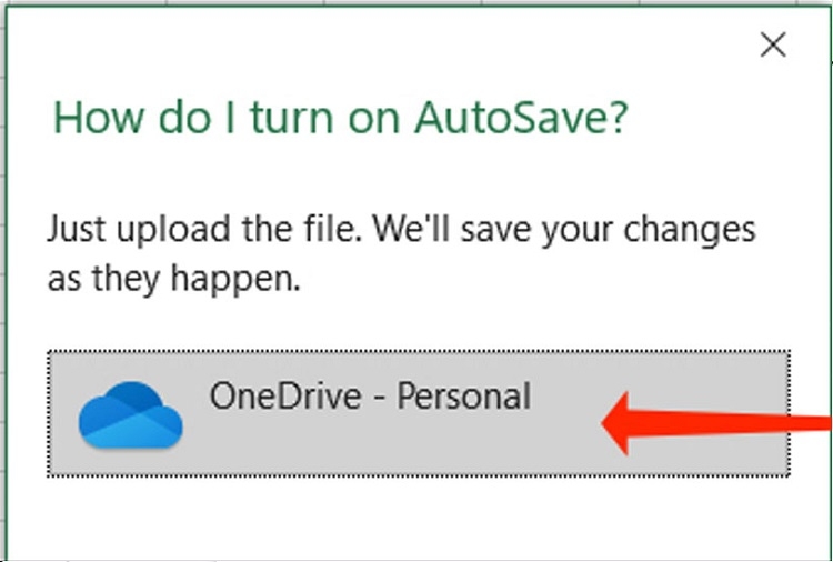 Nhấn vào logo OneDrive để xác nhận
