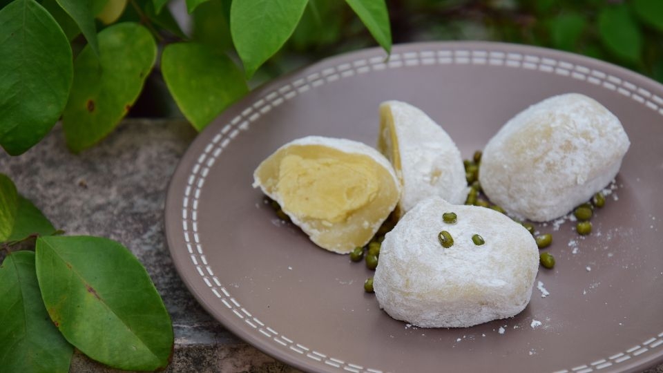 Đậu xanh là nguyên liệu tuyệt vời làm bánh mochi