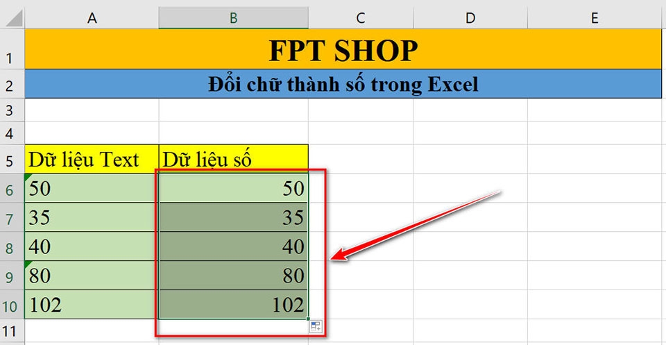 Đổi chữ thành số trong Excel - Ảnh 04