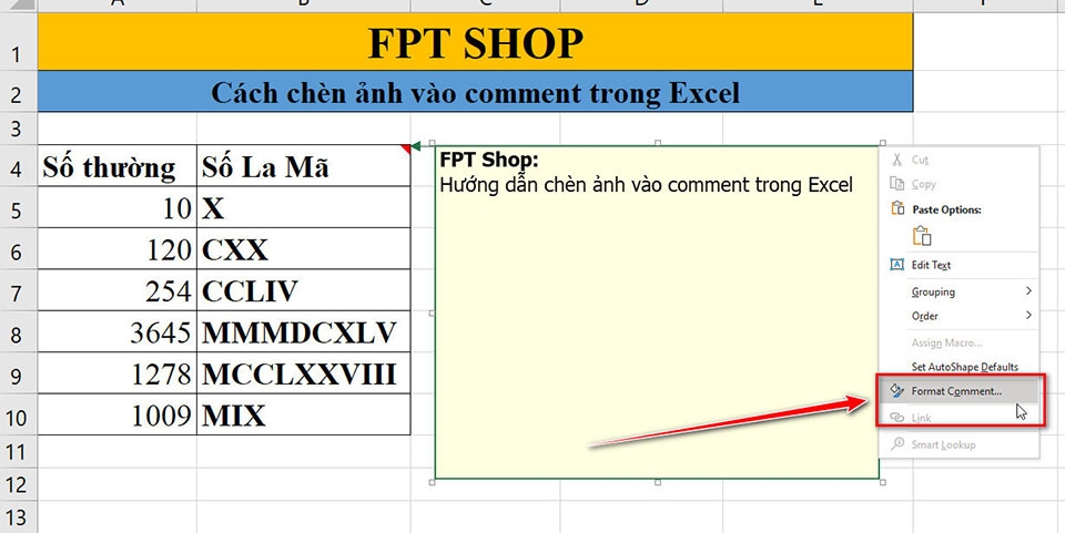 Chèn ảnh vào comment trong Excel - Ảnh 05