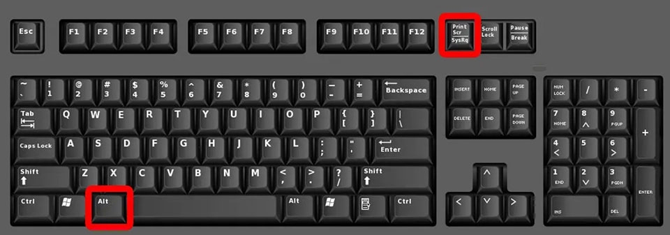 Alt + PrtScn