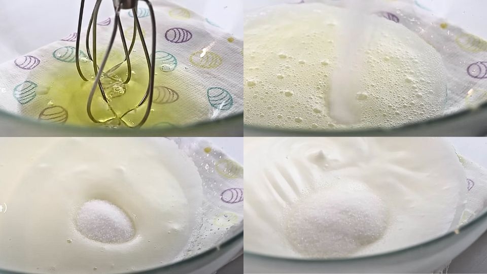 Cách đánh trứng Souffle Pancake đạt