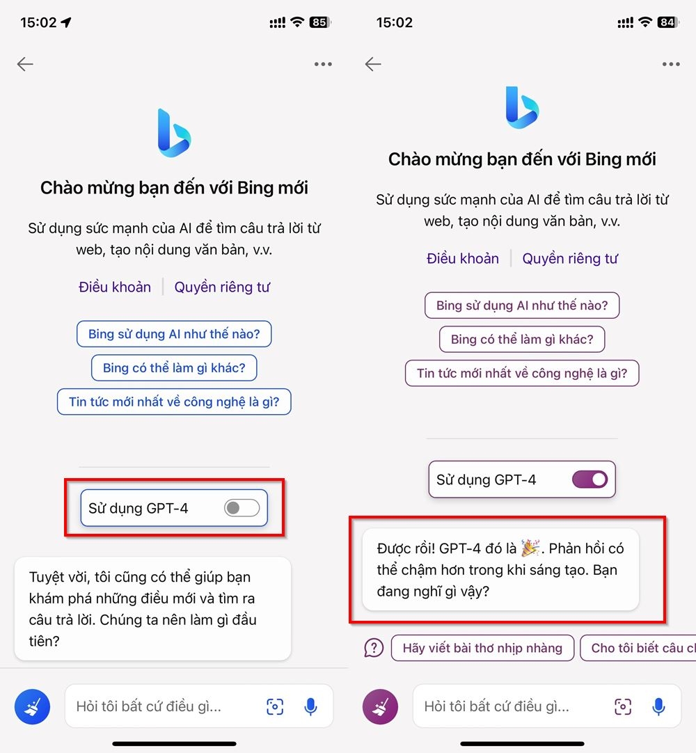 Cách sử dụng GPT 4.0 cho Bing AI trên điện thoại 2