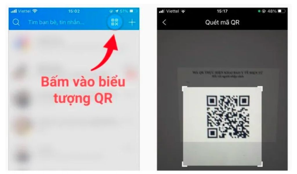 Kết bạn bằng mã QR