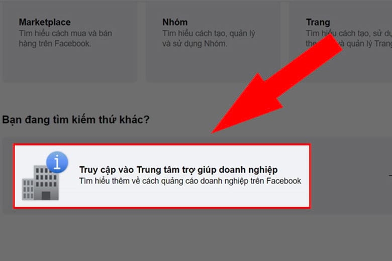 Bước 3 mở Chat Support Facebook trên điện thoại