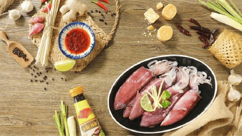 cách làm mực nướng 1