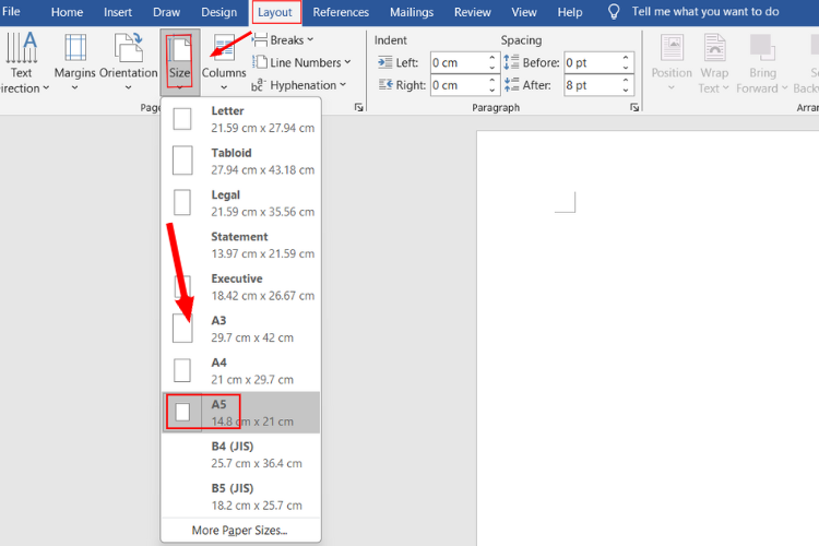 kích thước a5 01