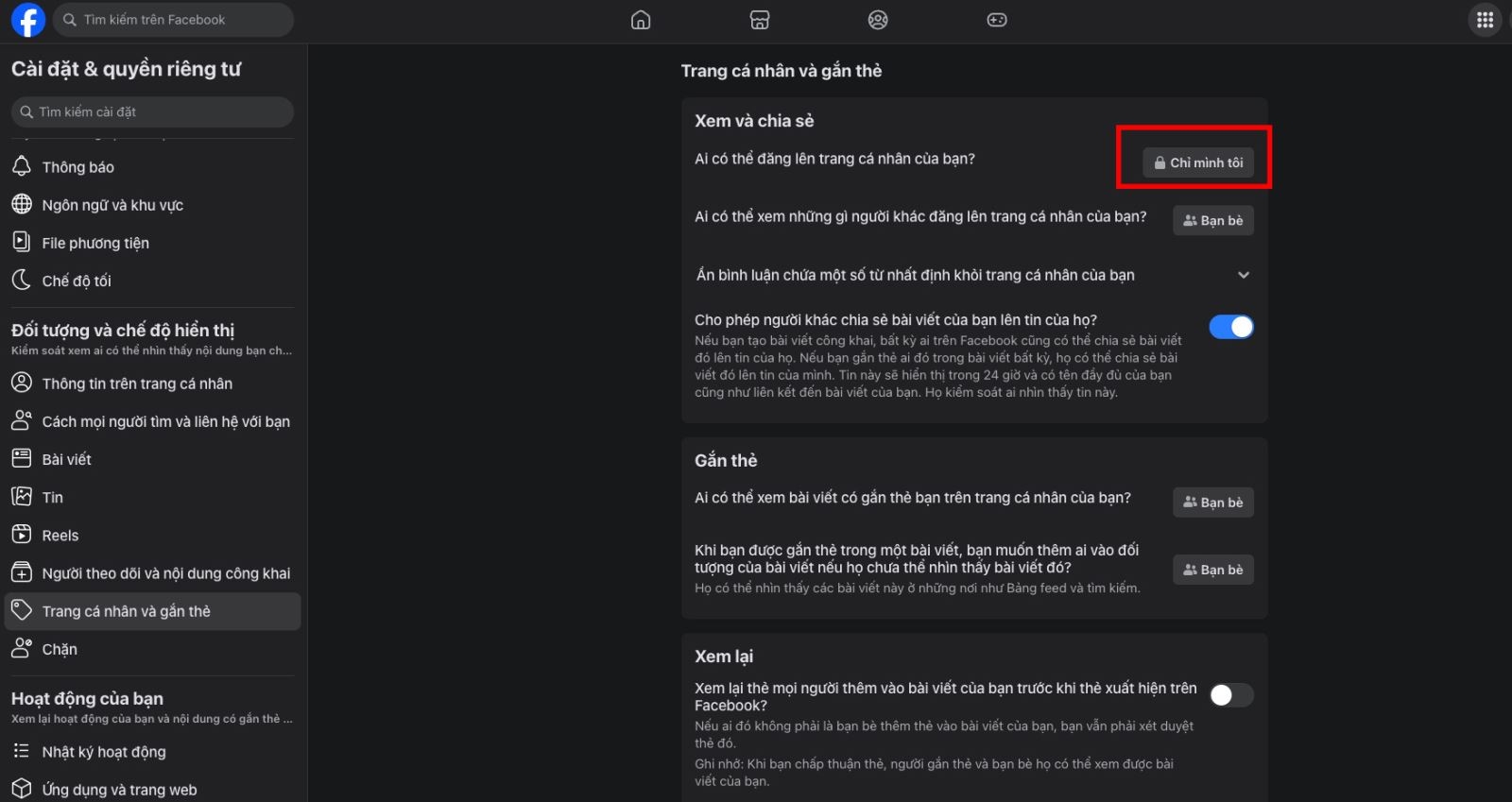 Hướng dẫn cách khóa trang Facebook cá nhân không cho người lạ xem (ảnh 4)
