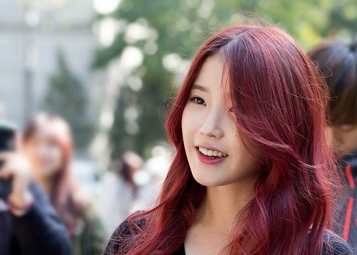 Tóc đỏ pha vàng