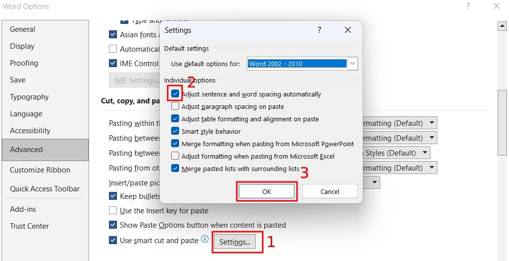 Sửa lỗi cách chữ trong Word hình 5