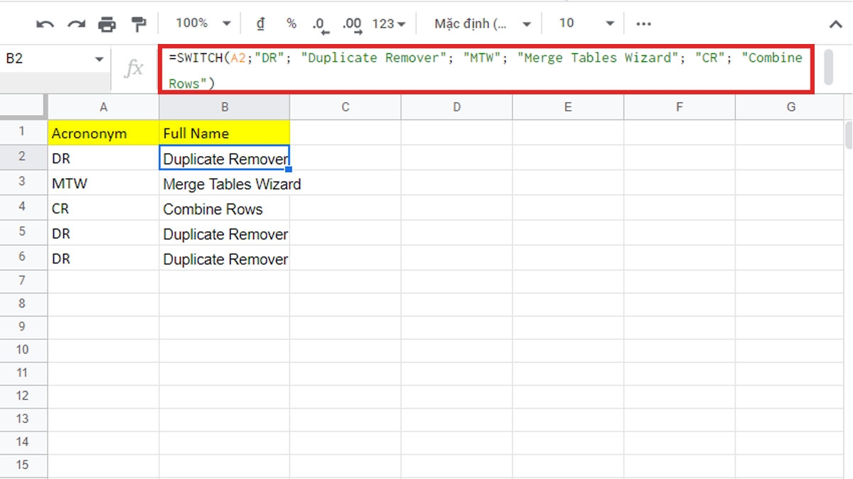 Hướng dẫn cách sử dụng hàm IF nhiều điều kiện trong excel 11
