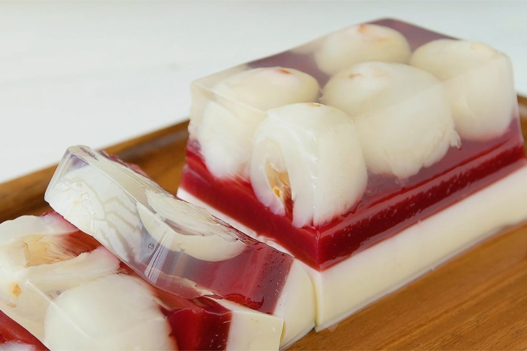 Thạch vải thơm mát, giàu dinh dưỡng