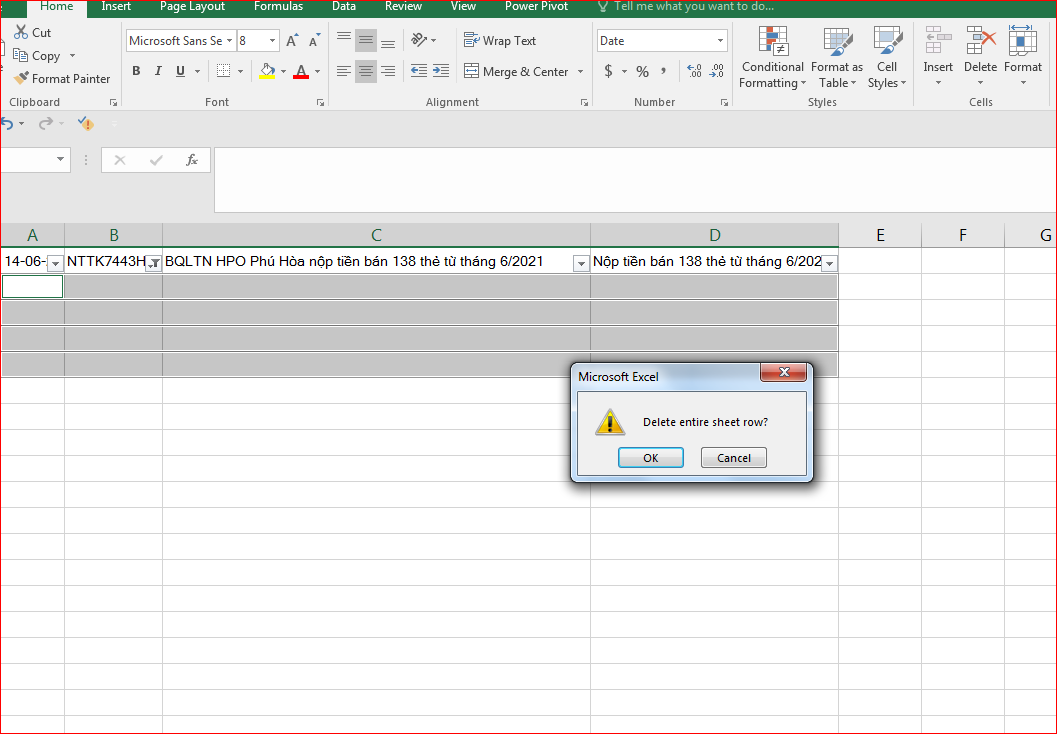 Thủ thuật xóa ô trống trong excel cực kỳ nhanh chóng và đơn giản 11