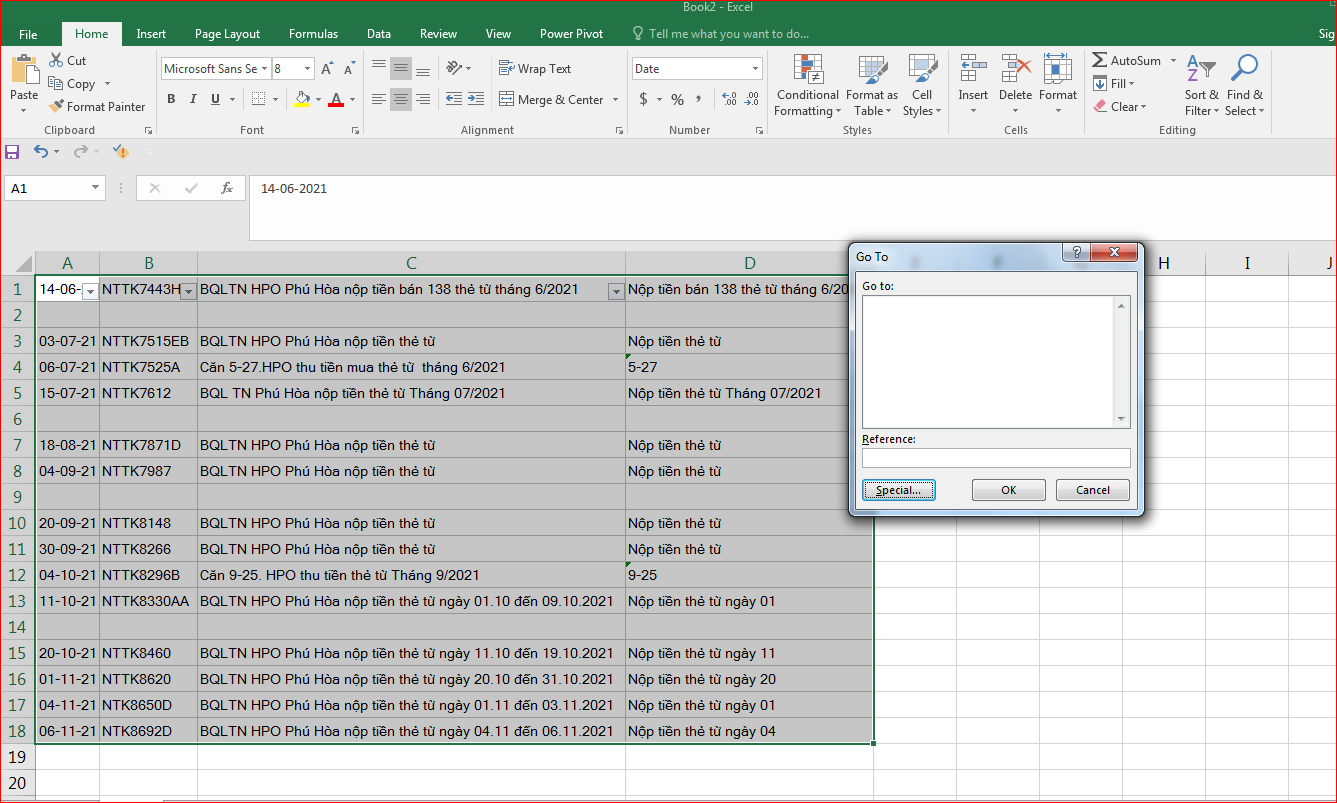 Thủ thuật xóa ô trống trong excel cực kỳ nhanh chóng và đơn giản 12