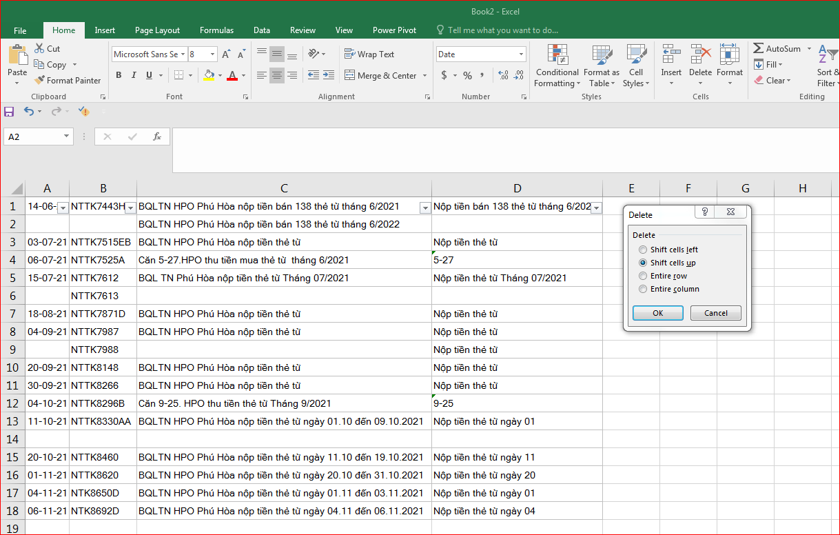 Thủ thuật xóa ô trống trong excel cực kỳ nhanh chóng và đơn giản 14