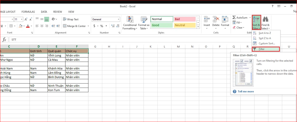 Thủ thuật xóa ô trống trong excel cực kỳ nhanh chóng và đơn giản 9