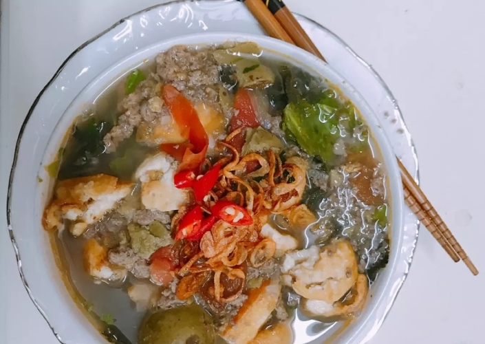 Nấu miến hình 8
