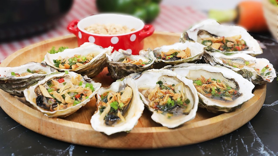 Cách chế biến hàu nướng mỡ hành