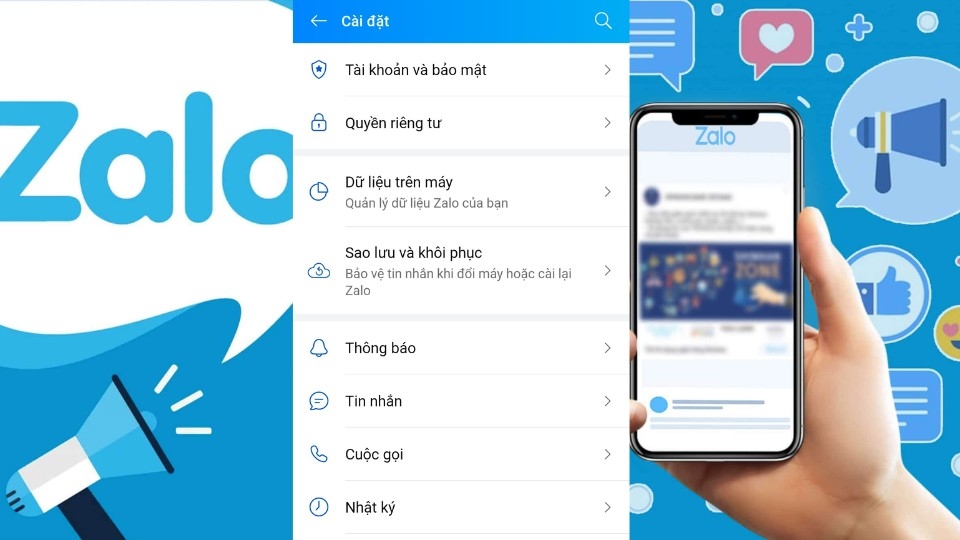 Chọn biểu tượng Cài đặt > Chọn 'Thông báo'