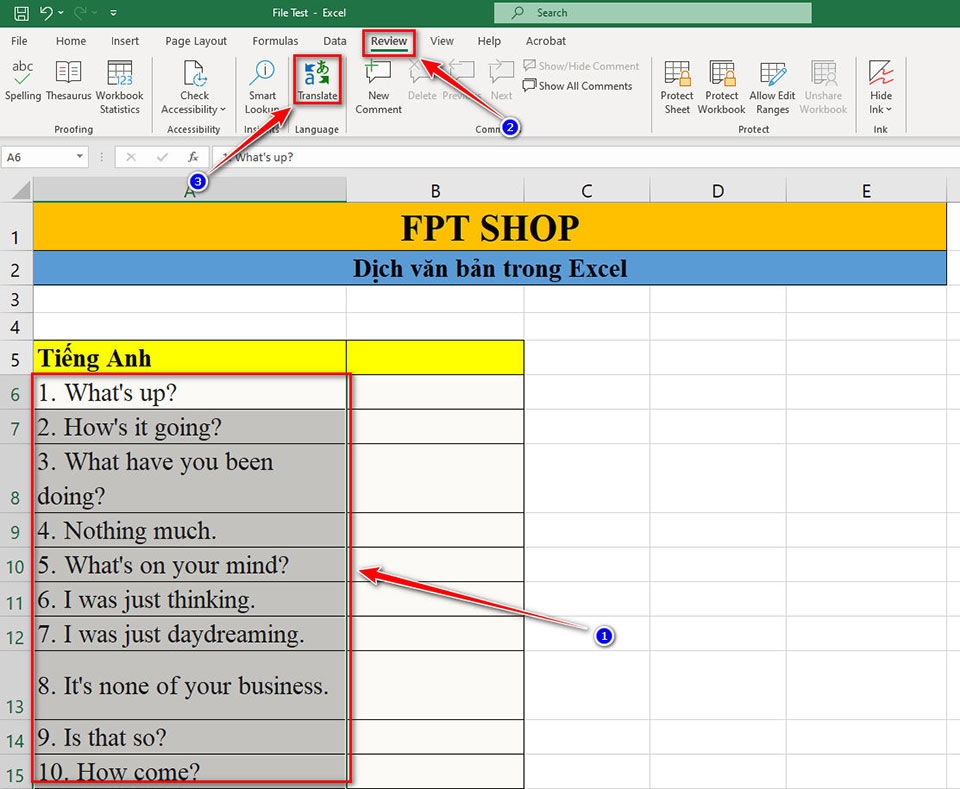 Dịch văn bản trong Excel - Ảnh 02