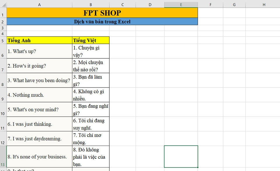 Dịch văn bản trong Excel - Ảnh 04