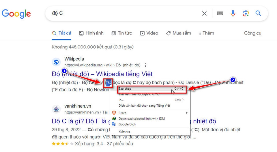Cách viết độ C trong Excel - Ảnh 03