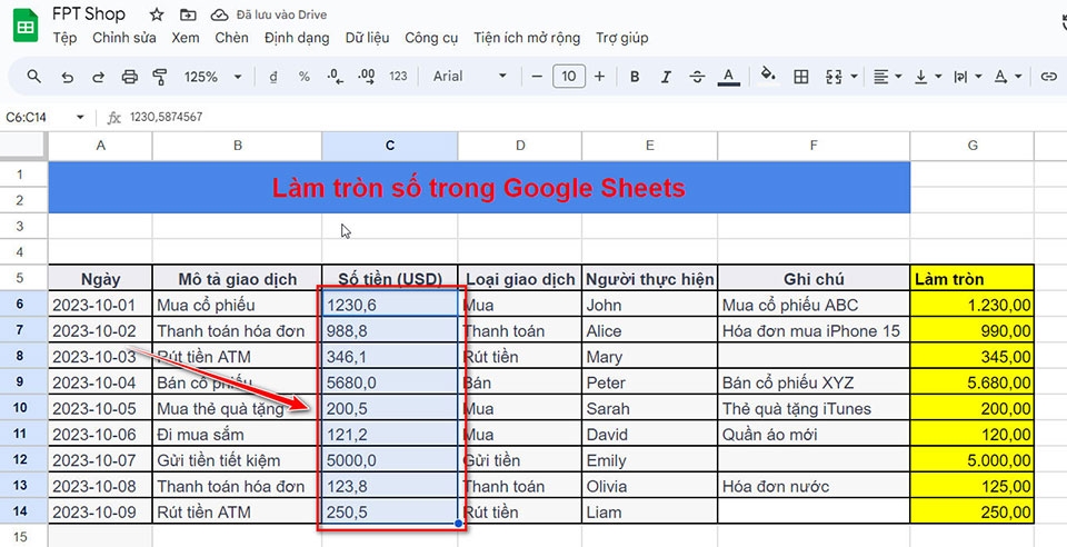 Bí quyết làm tròn số trong Google Sheets - Ảnh 14