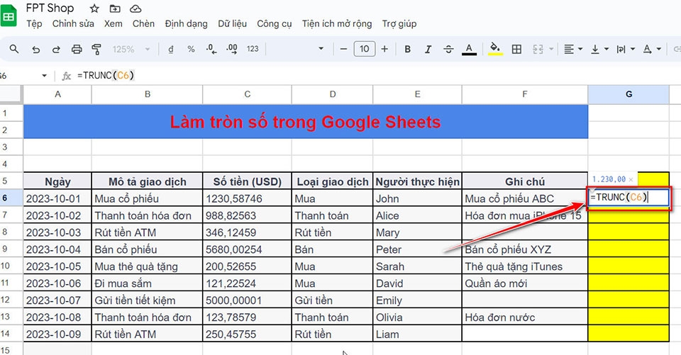Bí quyết làm tròn số trong Google Sheets - Ảnh 15