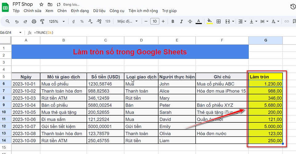 Bí quyết làm tròn số trong Google Sheets - Ảnh 17