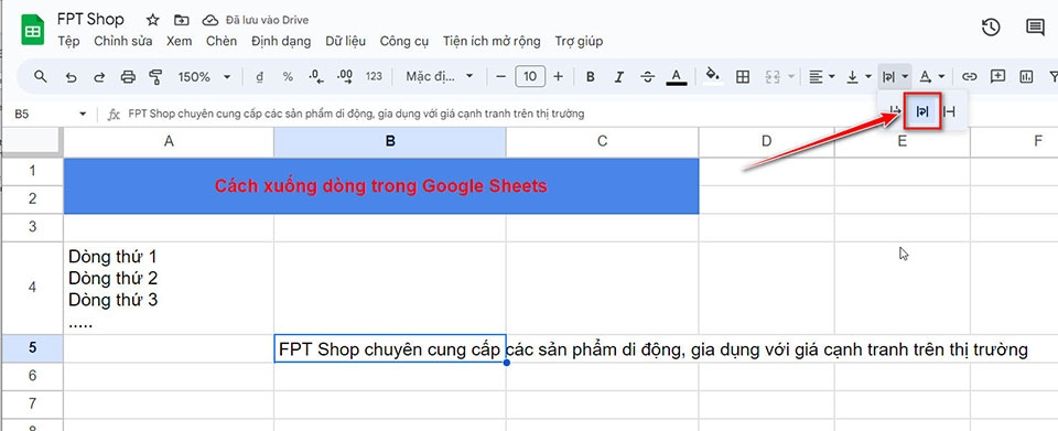 Cách xuống dòng trong Google Sheets - Ảnh 07