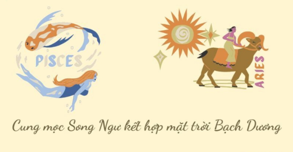 Mọc Song Ngư khi đi đôi cùng mặt trời Bạch Dương