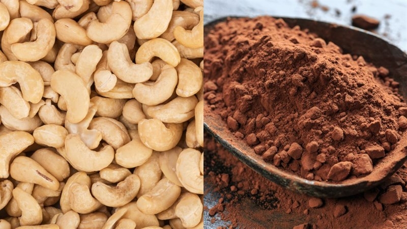 Các nguyên liệu cần có trong sữa hạt điều cacao