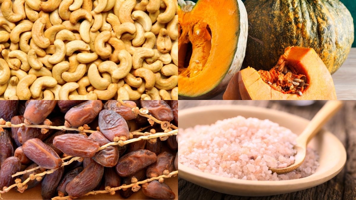 Các nguyên liệu cần thiết trong sữa hạt điều bí đỏ