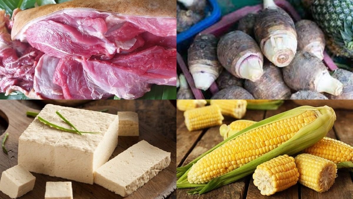 Chuẩn bị đầy đủ nguyên liệu nấu lẩu dê