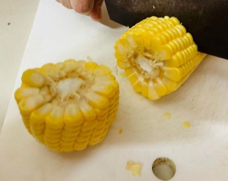 Bắp mỹ cắt khoanh nhỏ