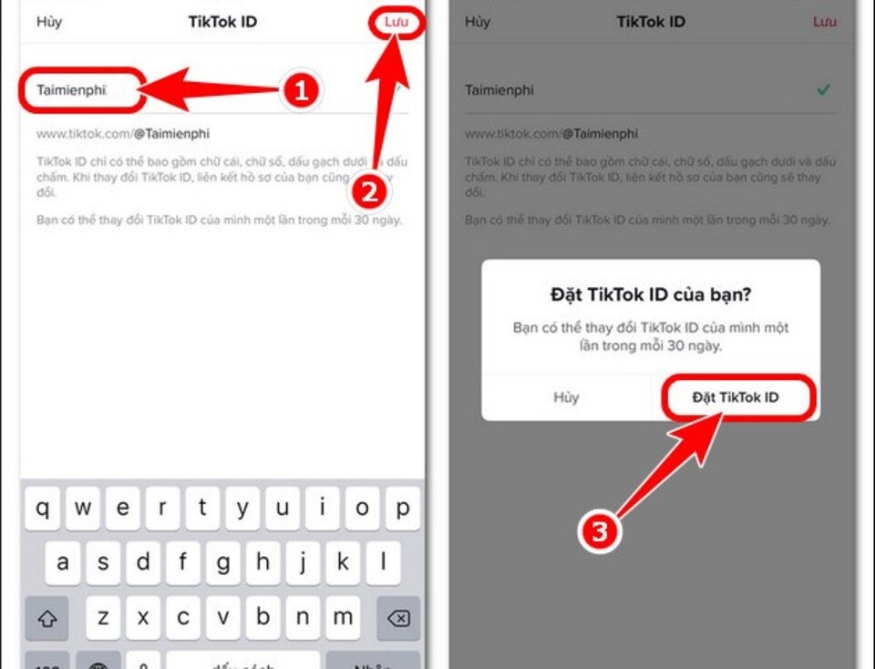 Hướng dẫn cách đổi ID TikTok chưa đủ 30 ngày