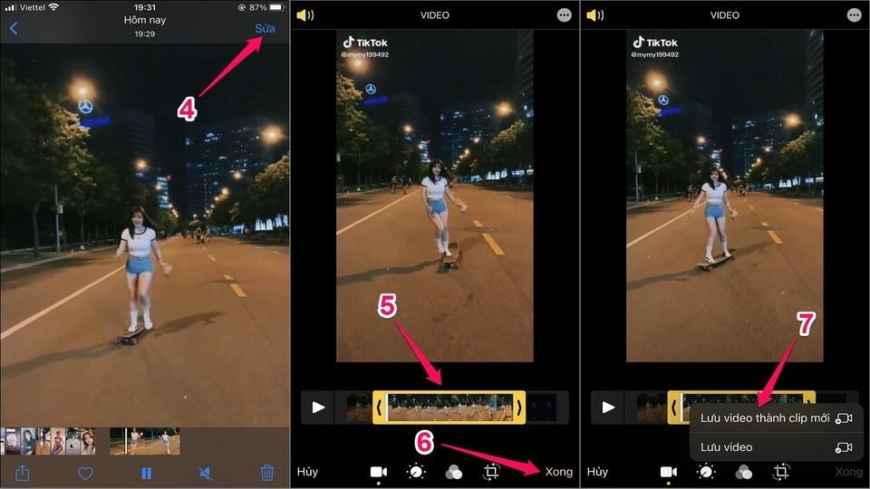 Sử dụng phần mềm ghép video trên Iphone có sẵn