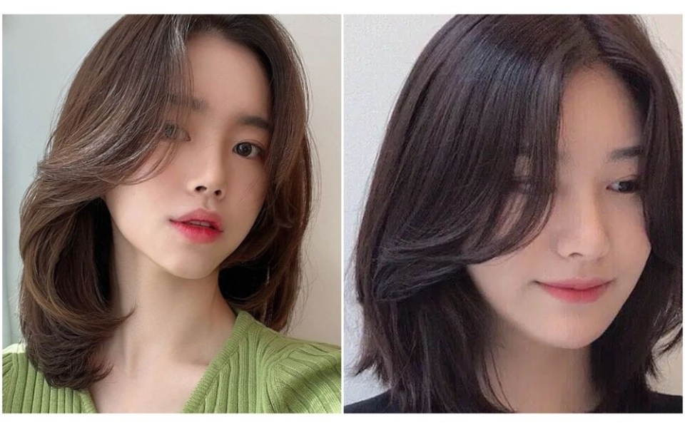 Mẫu tóc xoăn ngắn ngang vai dịu dàng, nữ tính