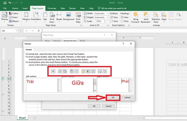 Tuỳ chỉnh Header/Footer
